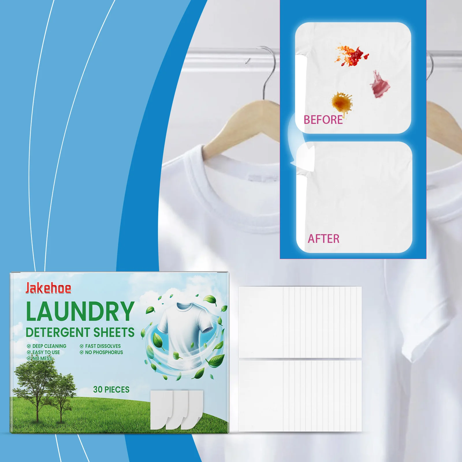 30/90/150/180/210pcs Concentrated Eco-Friendly Laundry Tablets Efficient stain removal and fragrance dissolution Convenient
30/90/150/180/210pcs Concentrated Eco-Friendly Laundry Tablets Efficient stain removal and fragrance dissolution Convenient