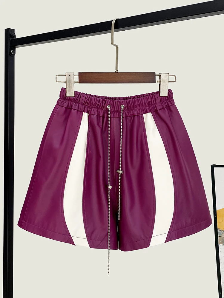 Winter New High Quality Genuine Real Leather Shorts Women's Fashion Sports Style Sheepskin Pants Loose Waist Wide Leg
Winter New High Quality Genuine Real Leather Shorts Women's Fashion Sports Style Sheepskin Pants Loose Waist Wide Leg