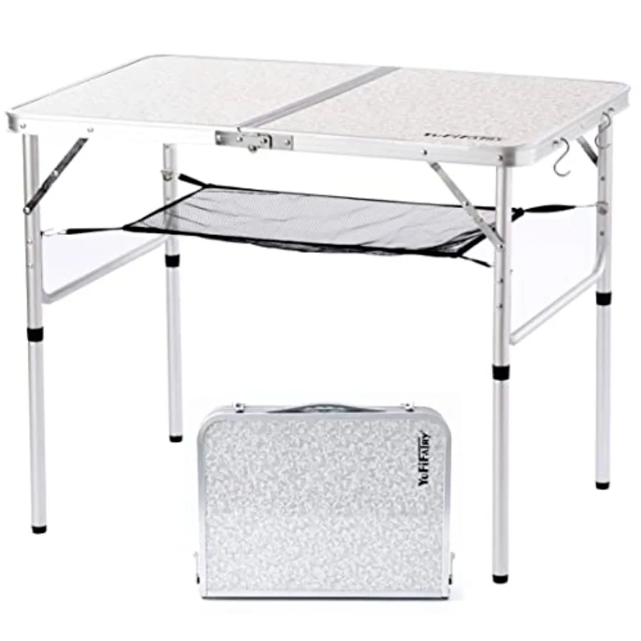 Folding Camping Table, 36''L x24''W Camp Aluminum Table with Adjustable Height Legs, Indoor Outdoor Lightweight Portable Foldin
Folding Camping Table, 36''L x24''W Camp Aluminum Table with Adjustable Height Legs, Indoor Outdoor Lightweight Portable Foldin