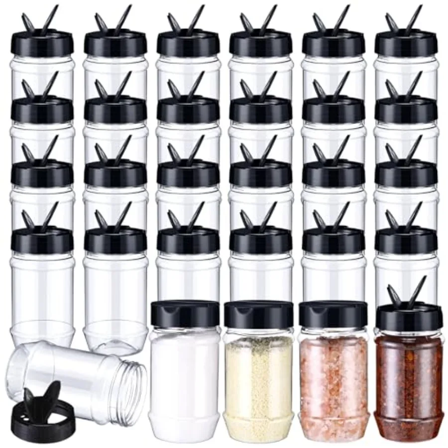 30 Pack Plastic Spice Jars with Shaker Lids Clear Seasoning Containers Spice Bottles for Kitchen Storing Spice Herbs Seasoning
30 Pack Plastic Spice Jars with Shaker Lids Clear Seasoning Containers Spice Bottles for Kitchen Storing Spice Herbs Seasoning