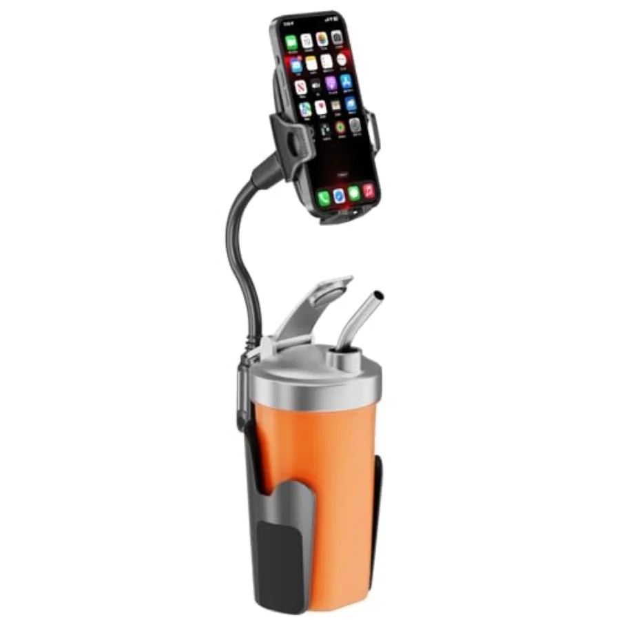 Cup Phone Holder for Car with 360° Adjustable Long Gooseneck, Cell Phone Holder Mount for Car Truck Golf Cart Compatible with i
Cup Phone Holder for Car with 360° Adjustable Long Gooseneck, Cell Phone Holder Mount for Car Truck Golf Cart Compatible with i