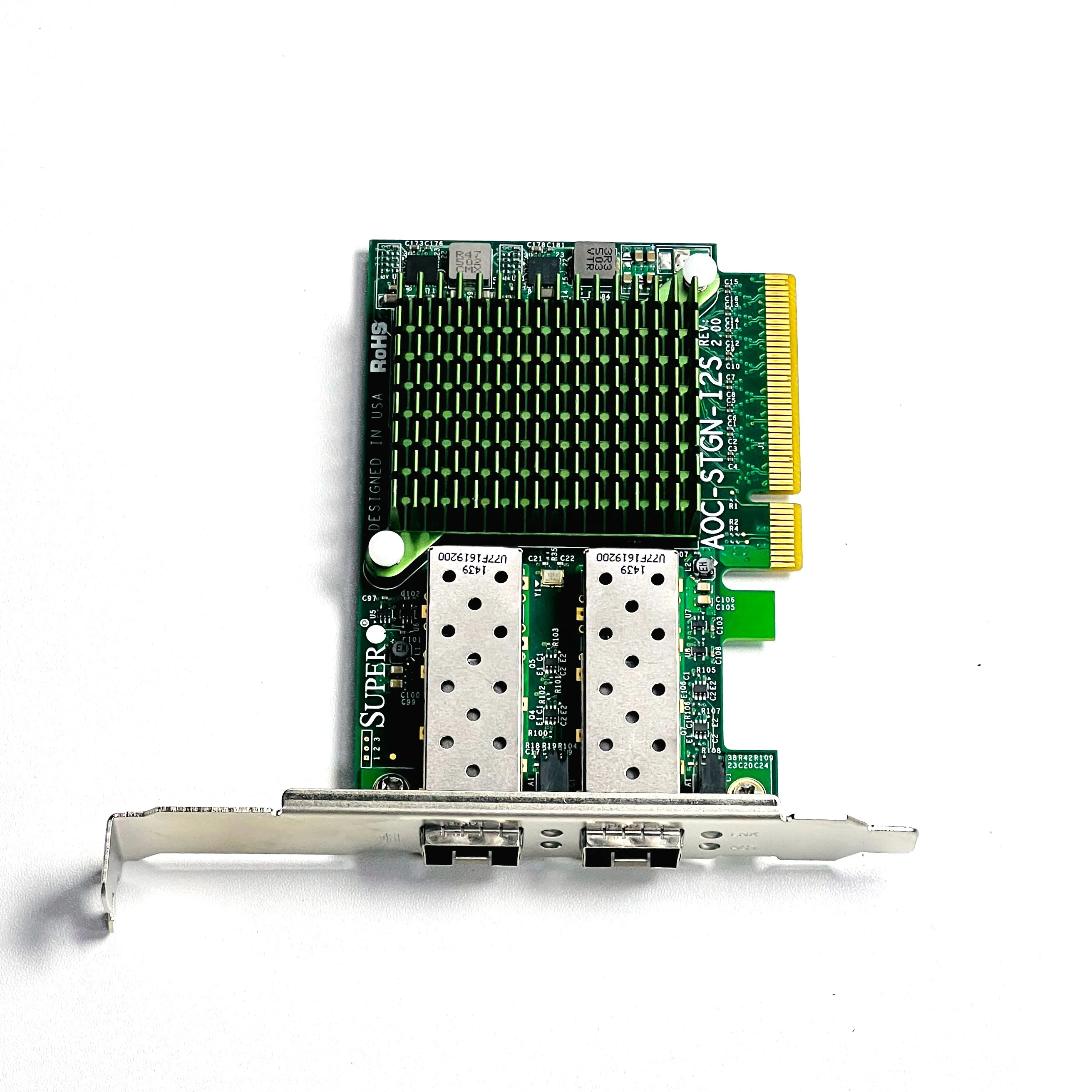 Super Server Dual SFP+ 82599ES 10GbE Controller X520-DA2 Supermicro Aoc-stgn-i2s
Super Server Dual SFP+ 82599ES 10GbE Controller X520-DA2 Supermicro Aoc-stgn-i2s