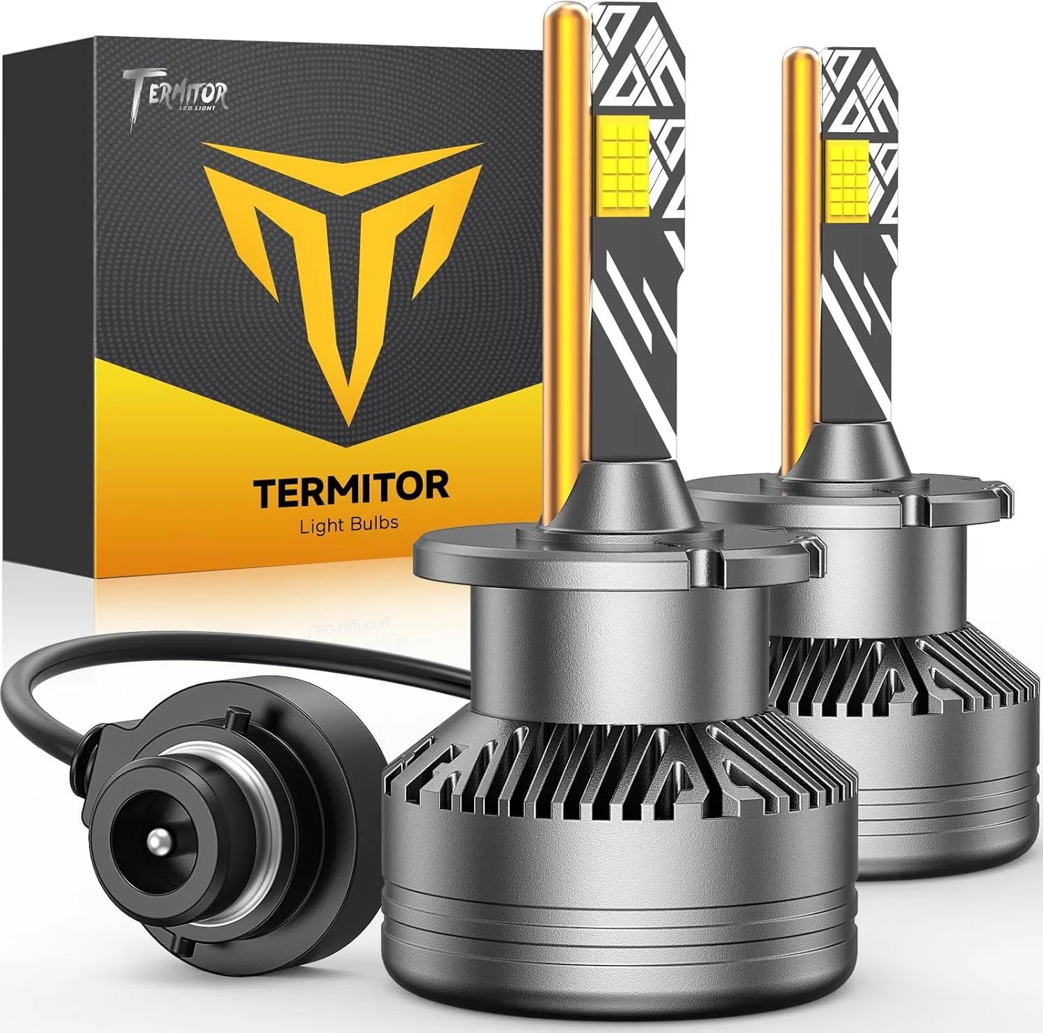TERMITOR D2S D2R LED Bulbs, 36,000LM 6500K Cool White, 1:1 D2S HID Plug and Play Xenon HID Replacement Bulbs Pack of 2
TERMITOR D2S D2R LED Bulbs, 36,000LM 6500K Cool White, 1:1 D2S HID Plug and Play Xenon HID Replacement Bulbs Pack of 2