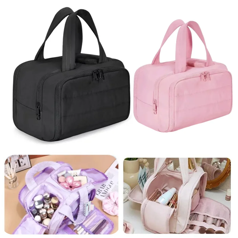 Large Capacity Makeup Bag Women Portable Travel Skincare Toiletry Storage Organizer Lady Handbag Zipper Cosmetic Cases Wash Bags
Large Capacity Makeup Bag Women Portable Travel Skincare Toiletry Storage Organizer Lady Handbag Zipper Cosmetic Cases Wash Bags
