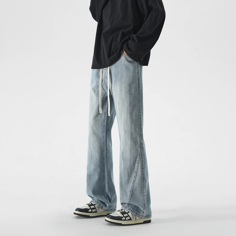 Autumn New Men's Loose Washed Jeans Fabric Soft, High Quality, Comfortable, Versatile Straight Floor-Mopping Denim Long Pants
Autumn New Men's Loose Washed Jeans Fabric Soft, High Quality, Comfortable, Versatile Straight Floor-Mopping Denim Long Pants