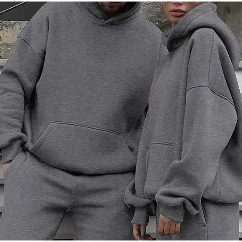 Men Tracksuit Spring Autumn Two Pieces Sets Oversize Outfits Hooded Sweatshirts + Trouser Solid Sportswear Women Warm Suits
Men Tracksuit Spring Autumn Two Pieces Sets Oversize Outfits Hooded Sweatshirts + Trouser Solid Sportswear Women Warm Suits