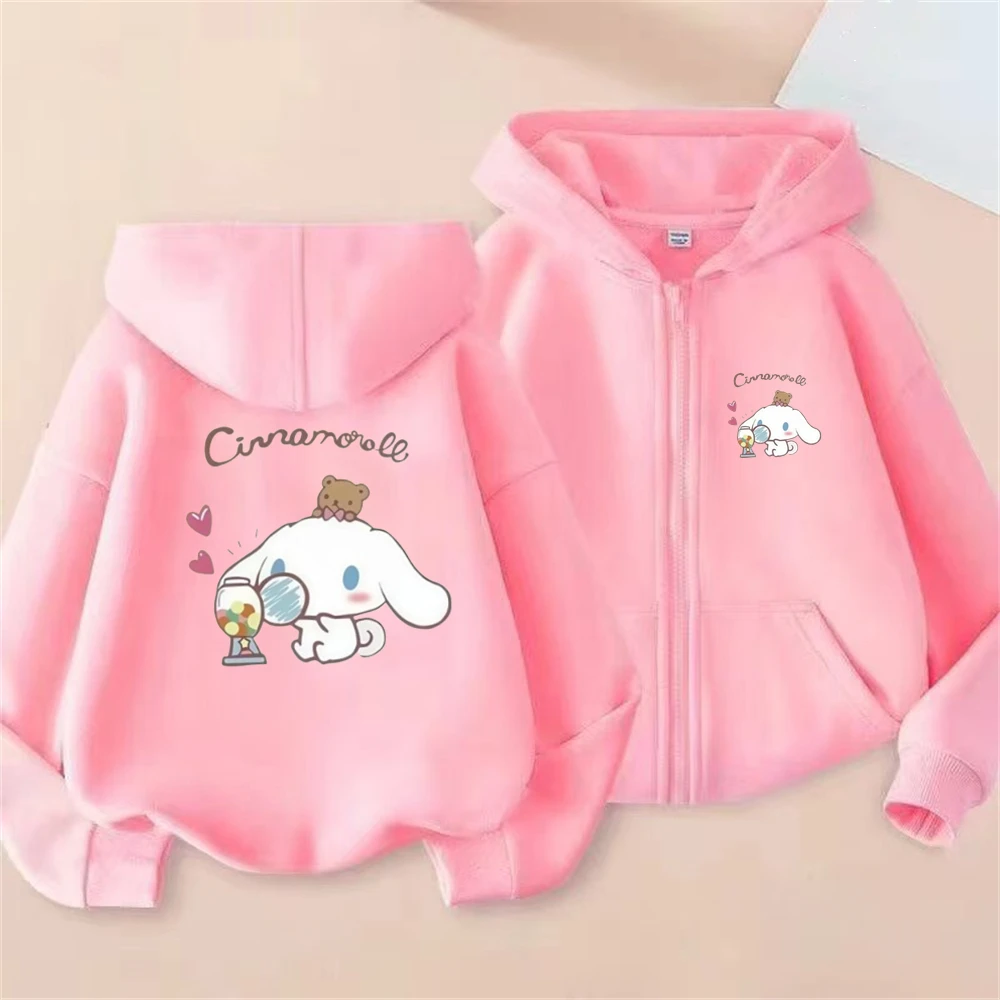 Children Sanrio pink Clothes Zip Up Hoodie Tops Girl Boy Sweatshirt Kid 3-12 Year Zipper Hoody Coat Casual black Sweatshirts
Children Sanrio pink Clothes Zip Up Hoodie Tops Girl Boy Sweatshirt Kid 3-12 Year Zipper Hoody Coat Casual black Sweatshirts