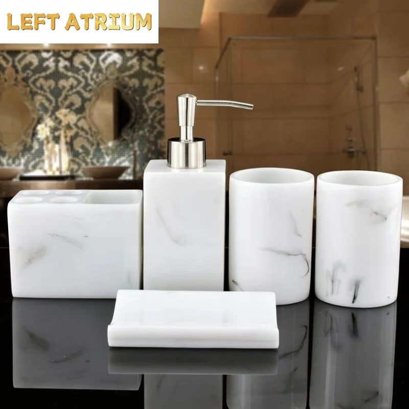 Resin Bathroom Five-piece Set Wash Square Sets Storage Tray Toiletries Accessories Mouthwash Cup
Resin Bathroom Five-piece Set Wash Square Sets Storage Tray Toiletries Accessories Mouthwash Cup