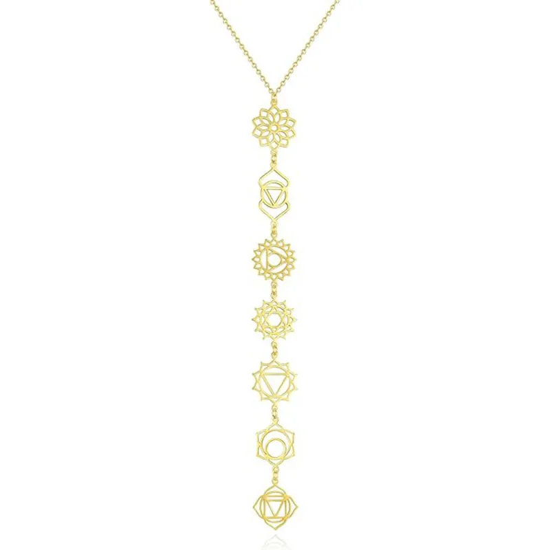 Kitykiss Stainless Steel Chakra Yoga Energy Hollow Long Pendant Necklace Fashion Unique Yoga Jewelry
Kitykiss Stainless Steel Chakra Yoga Energy Hollow Long Pendant Necklace Fashion Unique Yoga Jewelry