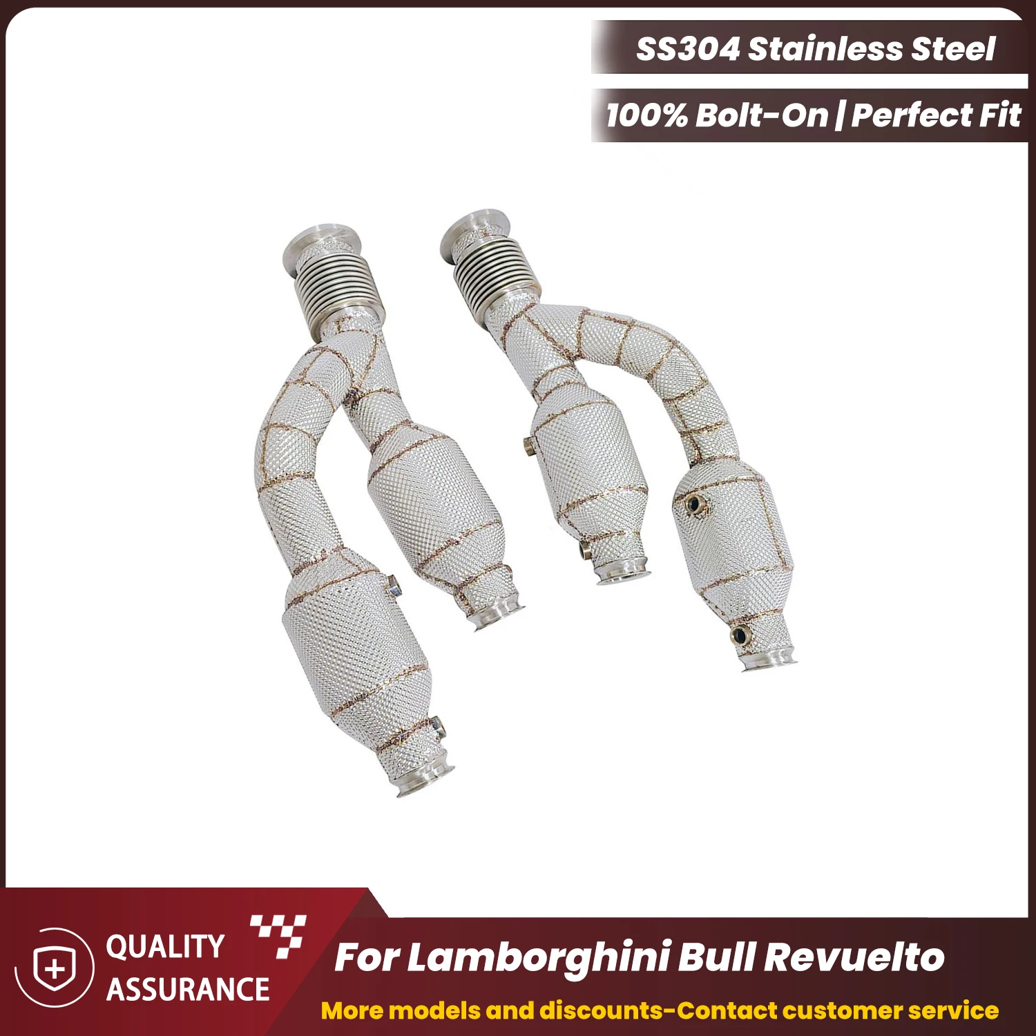 ECCF Sports Downpipe With Heat Shield For Lamborghini Bull Revuelto Aggressive Exhaust Sound High Flow Performance Upgrade
ECCF Sports Downpipe With Heat Shield For Lamborghini Bull Revuelto Aggressive Exhaust Sound High Flow Performance Upgrade