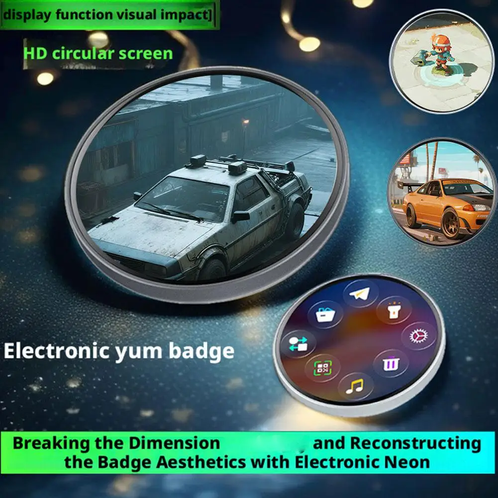 Bluetooth Digital Display Badge Pin Custom Animation Badge Photo Cute Display Video Toy Cyberpunk with Screen Anime I0D1
Bluetooth Digital Display Badge Pin Custom Animation Badge Photo Cute Display Video Toy Cyberpunk with Screen Anime I0D1