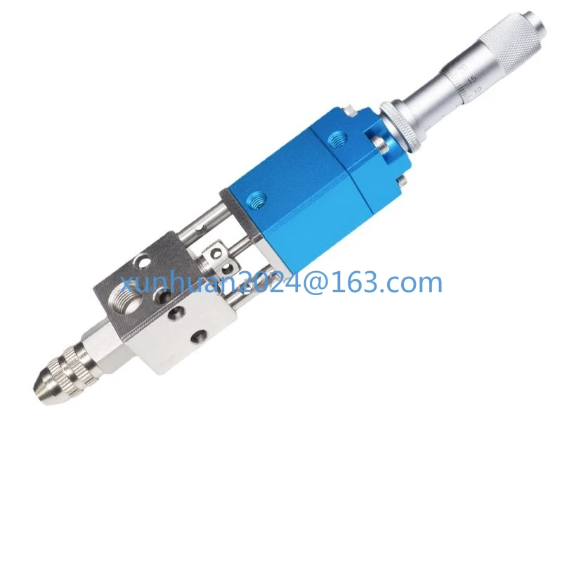 2121 Micrometer Thimble Dispensing Valve Precision Single Liquid Valve UV Glue Ink Alcohol Pneumatic Hit Glue Valve
2121 Micrometer Thimble Dispensing Valve Precision Single Liquid Valve UV Glue Ink Alcohol Pneumatic Hit Glue Valve