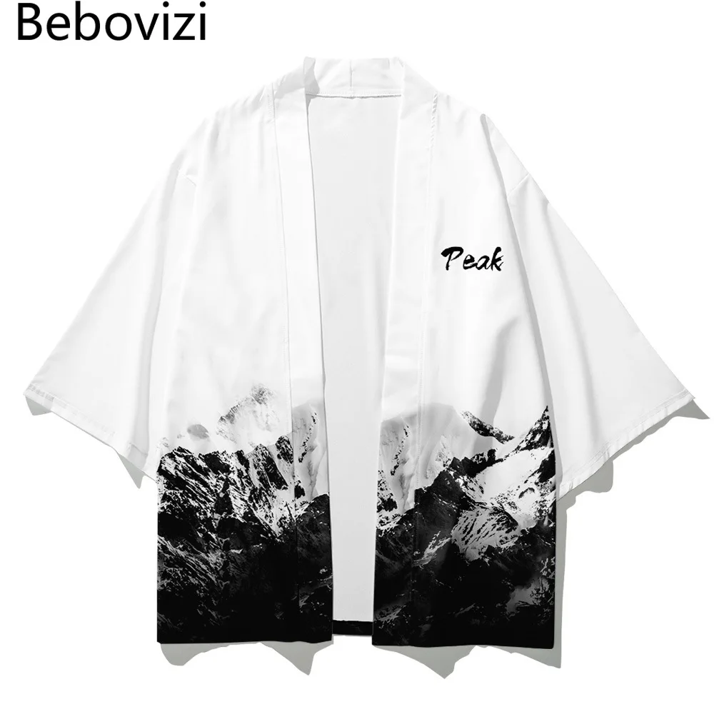 Japanese Snow Mountain Print Kimono Cardigan Shirt Streetwear Oversized Robe Kimonos Harakuju Samurai Costume Men Haori Yukata
Japanese Snow Mountain Print Kimono Cardigan Shirt Streetwear Oversized Robe Kimonos Harakuju Samurai Costume Men Haori Yukata