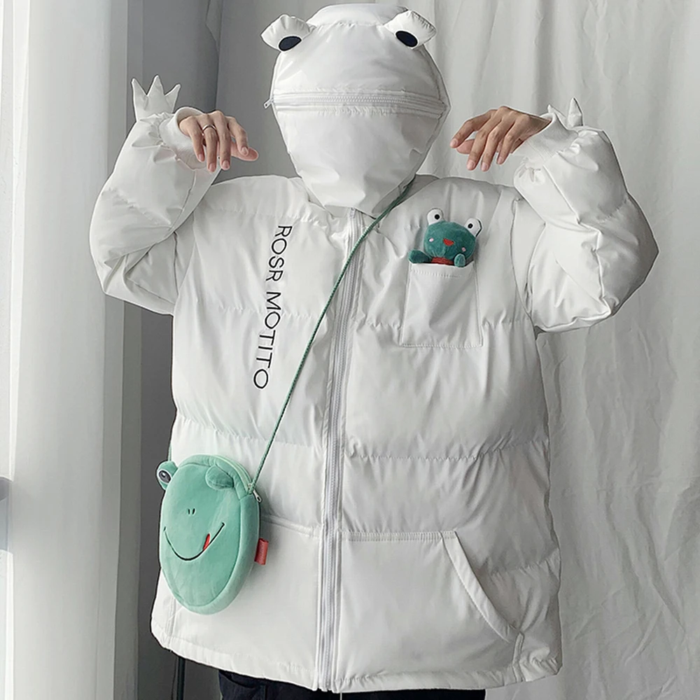 Women's Frog Cotton Clothes Fashion Cute High Street Autumn and Winter Long Sleeve Warm Hooded Loose Top Coat Cotton Clothes
Women's Frog Cotton Clothes Fashion Cute High Street Autumn and Winter Long Sleeve Warm Hooded Loose Top Coat Cotton Clothes