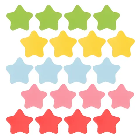 100 Pcs Star Magnets Bright Colorful Fridge Whiteboard Wall Decorative Magnetic Stars For Competitions Student Rewards