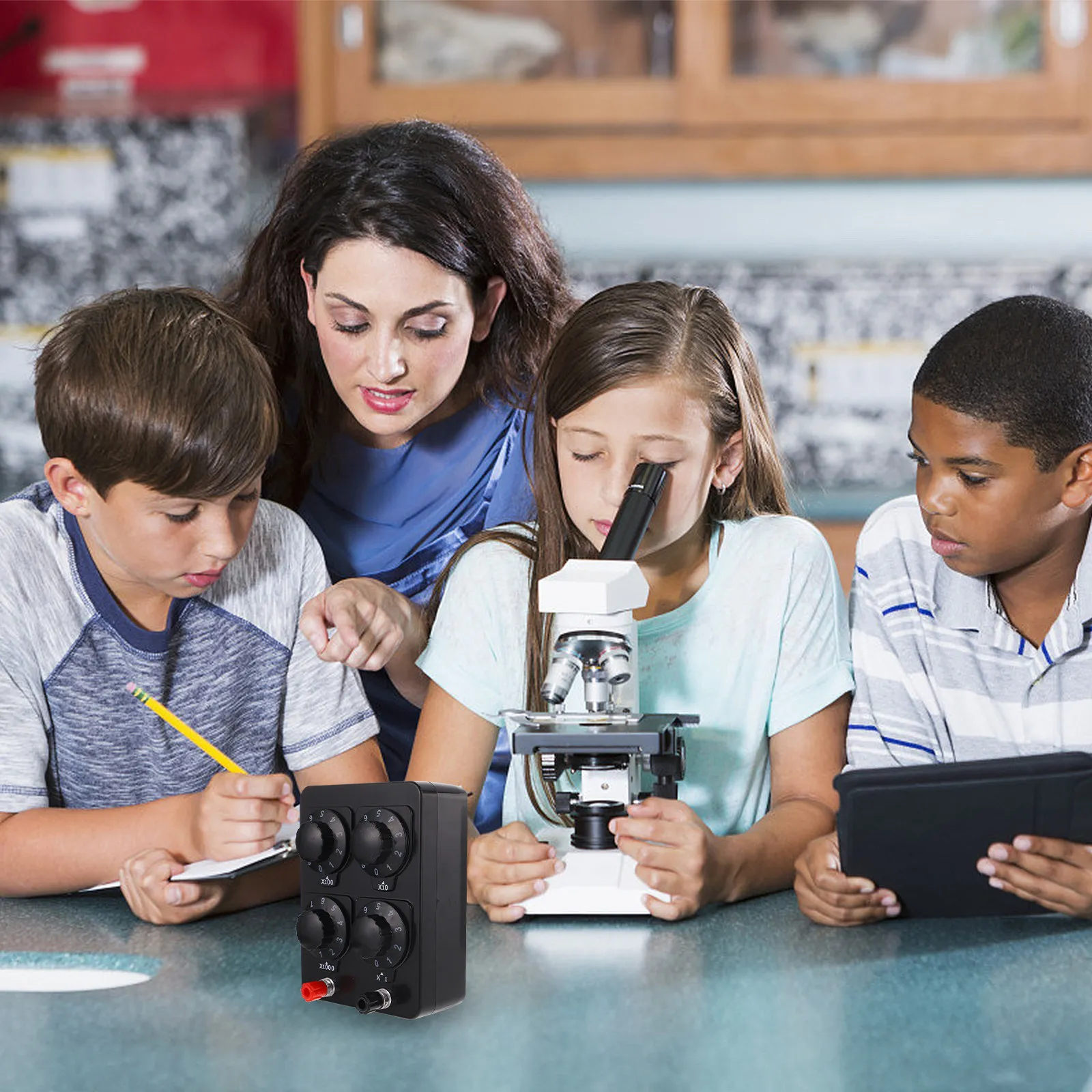 Набор для замены резисторов 0-9999 Ом: Высокоточный физический электрический учебный прибор для научных экспериментов
Набор для замены резисторов 0-9999 Ом: Высокоточный физический электрический учебный прибор для научных экспериментов