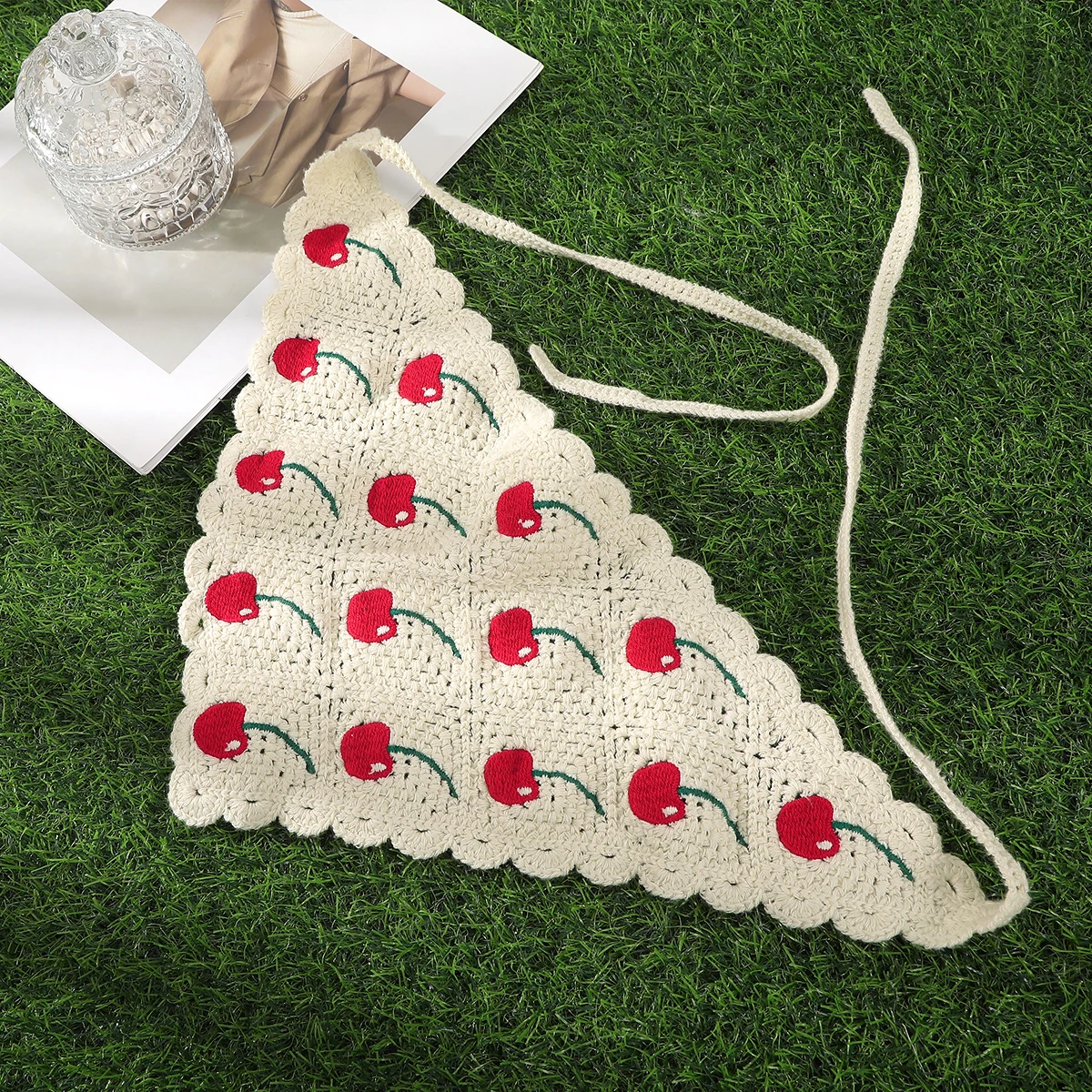 Cherry Lace Triangle Hair Scarf Gilrs Holiday Retro Hair Bands For Women Outgoing Makeup Styling Bandana Headwarp Headwear
Cherry Lace Triangle Hair Scarf Gilrs Holiday Retro Hair Bands For Women Outgoing Makeup Styling Bandana Headwarp Headwear