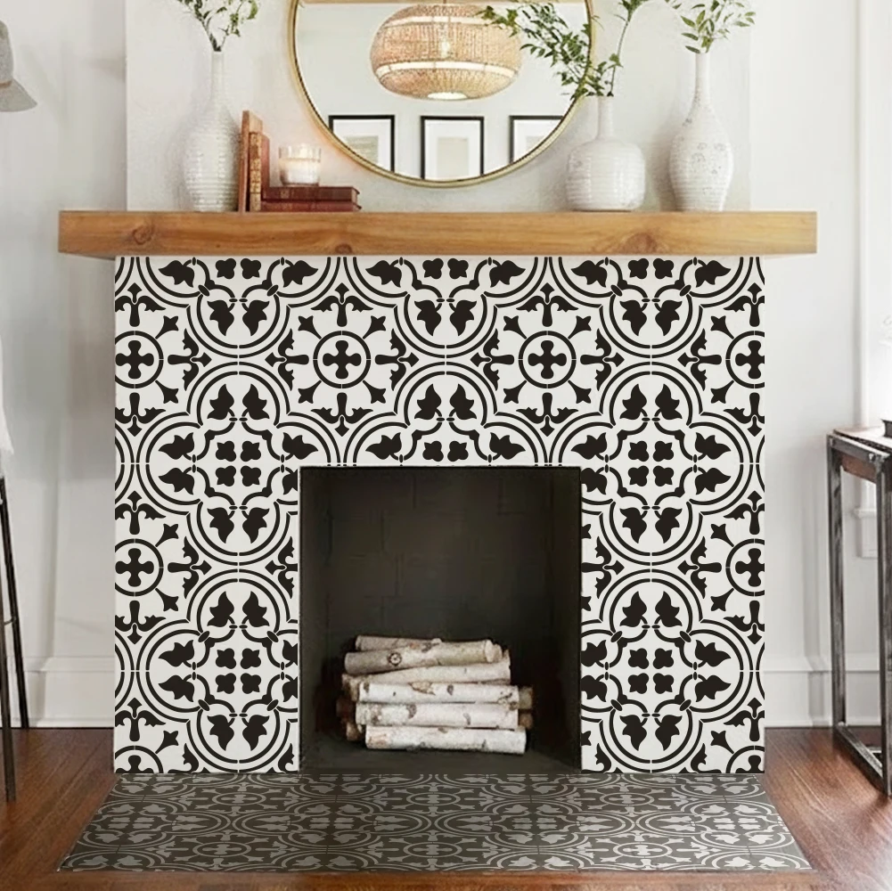 Moroccan Style Flower Wall Stencil 40cm-80cm Plastic Waterproof Reusable Large Tile Painting Template Home Decor Fireplace Floor
Moroccan Style Flower Wall Stencil 40cm-80cm Plastic Waterproof Reusable Large Tile Painting Template Home Decor Fireplace Floor