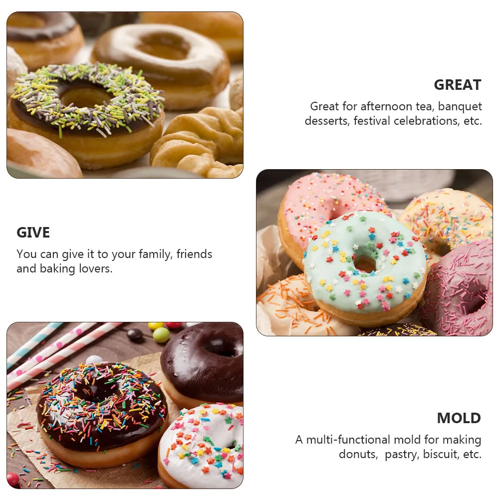 3pcs Donut Mould Non-Stick Plastic Mold For Doughnuts Cakes Desserts Baking Kitchen Tool Biscuit Tray Baking Supplies
3pcs Donut Mould Non-Stick Plastic Mold For Doughnuts Cakes Desserts Baking Kitchen Tool Biscuit Tray Baking Supplies