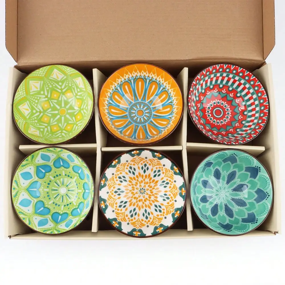 Ceramic Bowls Set Of 6, 4.75Inch Colorful Cereal Soup Bowls For Kitchen Dining Porcelain Serving Bowls For Salad, Pasta, Snacks
Ceramic Bowls Set Of 6, 4.75Inch Colorful Cereal Soup Bowls For Kitchen Dining Porcelain Serving Bowls For Salad, Pasta, Snacks