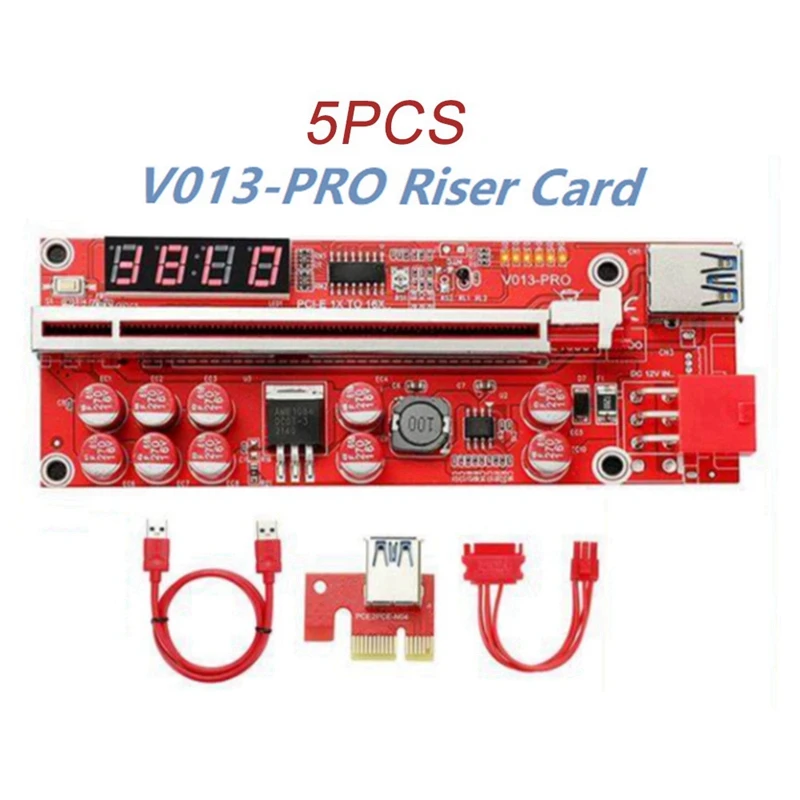 V013 Pro Pcie карта расширения Pcie X1 до X16, графическая карта расширения, удлинитель кабеля, контроль температуры для майнинга
V013 Pro Pcie карта расширения Pcie X1 до X16, графическая карта расширения, удлинитель кабеля, контроль температуры для майнинга