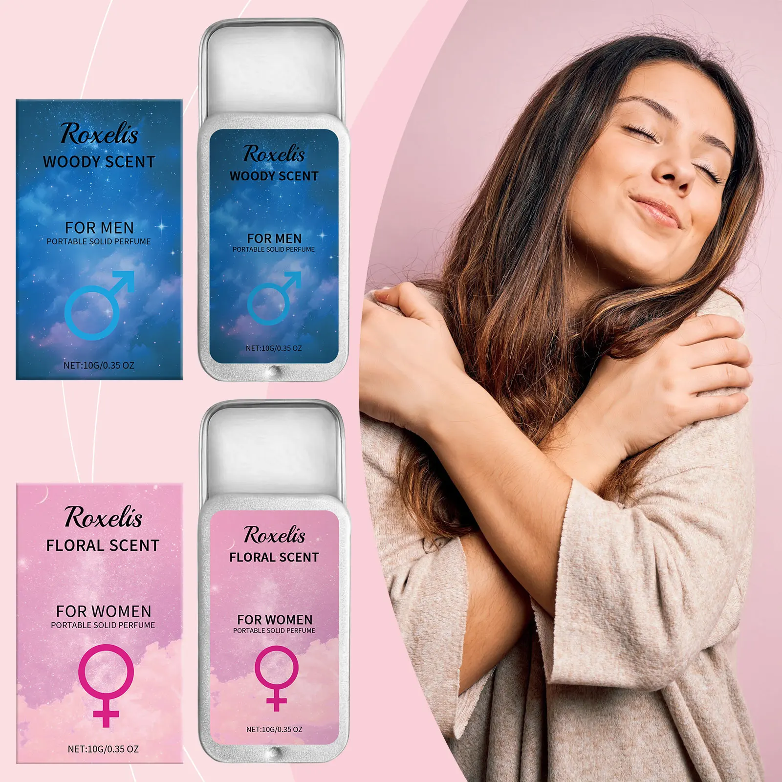 Roxelis Portable Solid Perfume For Women And Men, Refreshing And Long Lasting Solid Balm, Perfume For Dating And Daily Life
Roxelis Portable Solid Perfume For Women And Men, Refreshing And Long Lasting Solid Balm, Perfume For Dating And Daily Life