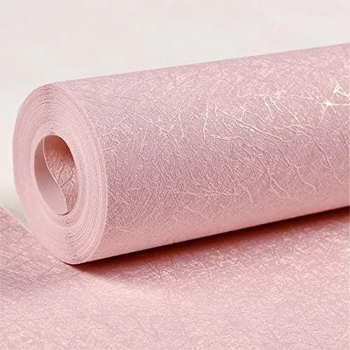Pink Textured Silk Wallpaper Peel and Stick for Bedroom Self Adhesive Removable 15.7in x 512in
Pink Textured Silk Wallpaper Peel and Stick for Bedroom Self Adhesive Removable 15.7in x 512in