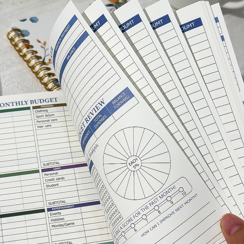 Floral Planner Notebook, Coiled Financial Ledger, Income & Expense Tracker for Budgeting, Ideal for Office Workers, Students
Floral Planner Notebook, Coiled Financial Ledger, Income & Expense Tracker for Budgeting, Ideal for Office Workers, Students