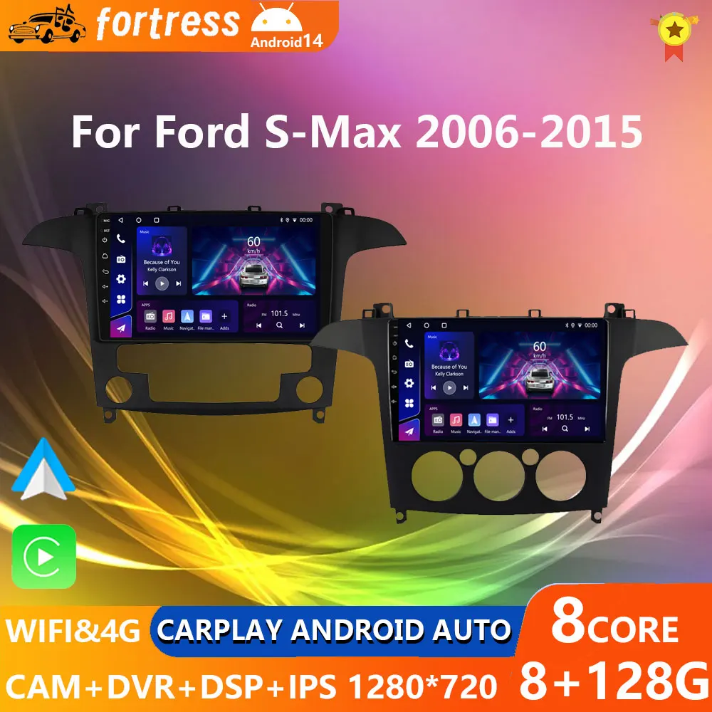 Android 14 Carplay Auto For Ford S Max S-MAX 2007 2008 2009 2010 2011 2012 2013 2014 2015 Car Radio Multimedia Player GPS Stereo
Android 14 Carplay Auto For Ford S Max S-MAX 2007 2008 2009 2010 2011 2012 2013 2014 2015 Car Radio Multimedia Player GPS Stereo