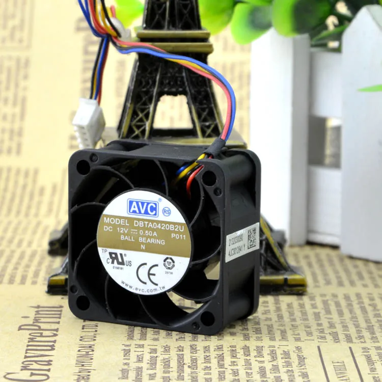 New AVC DBTA0420B2U 4020 12V 0.50A 4-wire PWM high-speed cooling device fan
New AVC DBTA0420B2U 4020 12V 0.50A 4-wire PWM high-speed cooling device fan