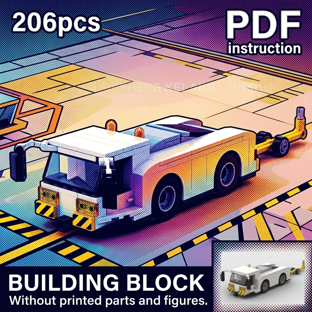 Diorama Display Adult Brick Set 206PCS MOC Airport Pushback Tractor Building Blocks Aircraft Tug Car Ground Support Equipment
Diorama Display Adult Brick Set 206PCS MOC Airport Pushback Tractor Building Blocks Aircraft Tug Car Ground Support Equipment
