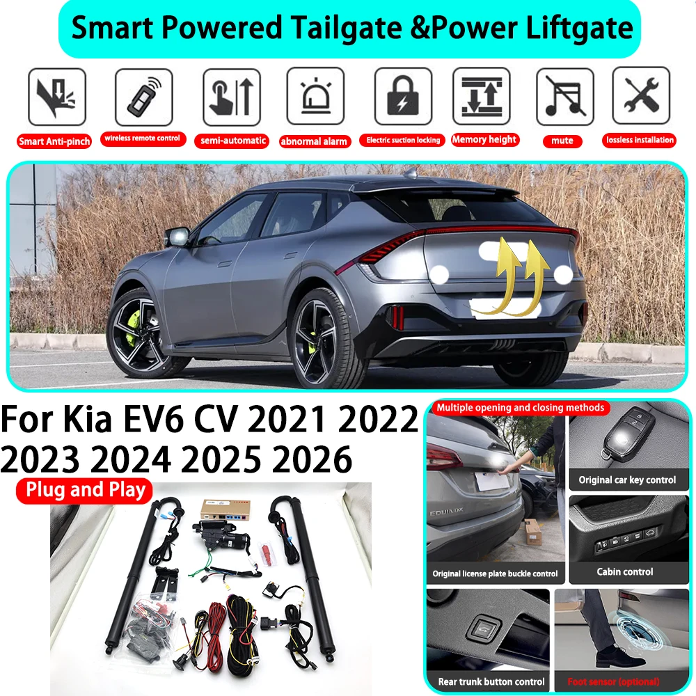 for Kia EV6 CV 2021 2022 2023 2024 2025 2026 OEM Smart Automatic Powered Tailgate Electric Power Tailgate Lift Kit Key Close
for Kia EV6 CV 2021 2022 2023 2024 2025 2026 OEM Smart Automatic Powered Tailgate Electric Power Tailgate Lift Kit Key Close