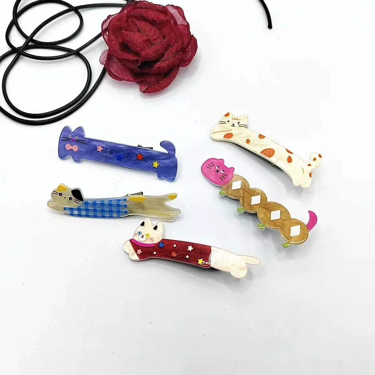 Мультяшные акриловые заколки для волос в виде котят и щенков, набор для девочек, DIY, заколки для челки, оптом, детские заколки BB, готовые изделия
Мультяшные акриловые заколки для волос в виде котят и щенков, набор для девочек, DIY, заколки для челки, оптом, детские заколки BB, готовые изделия