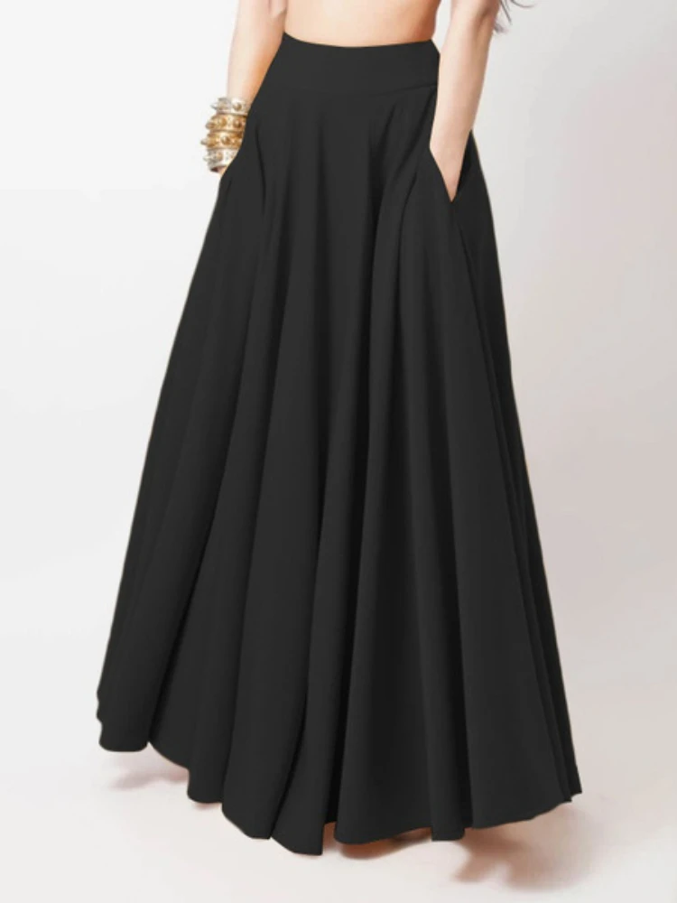 Skirts for Woman With Pockets Fashion Women High Waist Long Skirts Casual Loose Autumn Skirt Winter Solid Color Vintage Skirt
Skirts for Woman With Pockets Fashion Women High Waist Long Skirts Casual Loose Autumn Skirt Winter Solid Color Vintage Skirt