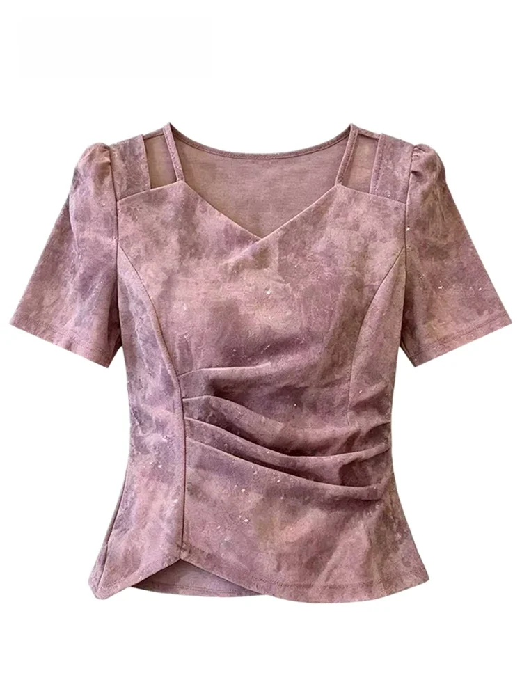 CaraCLUB plus Size Women's T-Shirt Short Sleeve Asymmetric V-Neck Fashionable Summer Top Shoulder Width Regular Bubble Sleeve
CaraCLUB plus Size Women's T-Shirt Short Sleeve Asymmetric V-Neck Fashionable Summer Top Shoulder Width Regular Bubble Sleeve