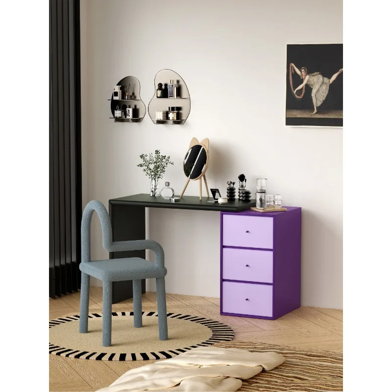 Nordic style color dopamine bedroom with drawers storage makeup table can be customized
Nordic style color dopamine bedroom with drawers storage makeup table can be customized