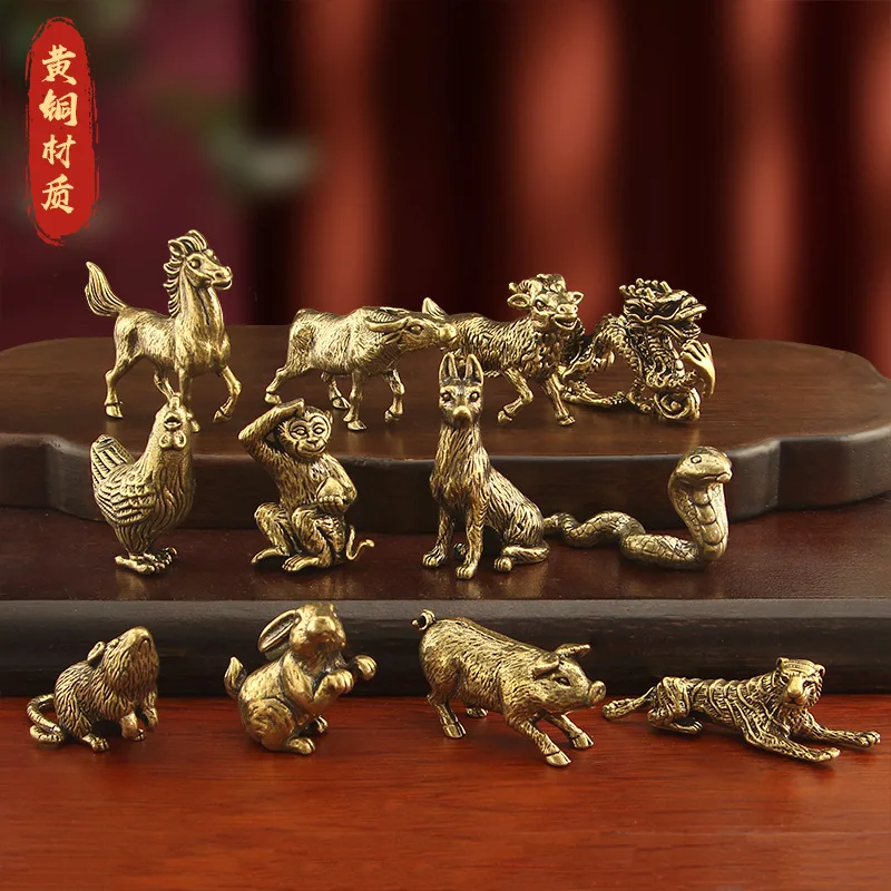 Pure Copper 3D Dog Figurines Full Set Zodiac Year Animal Tea Pet Small Copperware
Pure Copper 3D Dog Figurines Full Set Zodiac Year Animal Tea Pet Small Copperware
