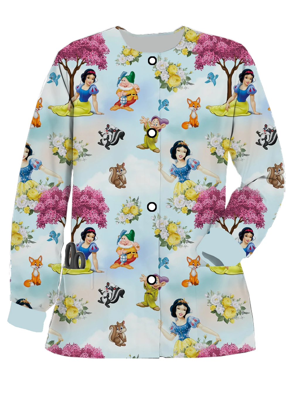 Autumn Winter Scrub Top Hospital Long Sleeve Princess Spa Nurse Uniform Printing Clinic Medical Uniform Nurse Top Accessories
Autumn Winter Scrub Top Hospital Long Sleeve Princess Spa Nurse Uniform Printing Clinic Medical Uniform Nurse Top Accessories
