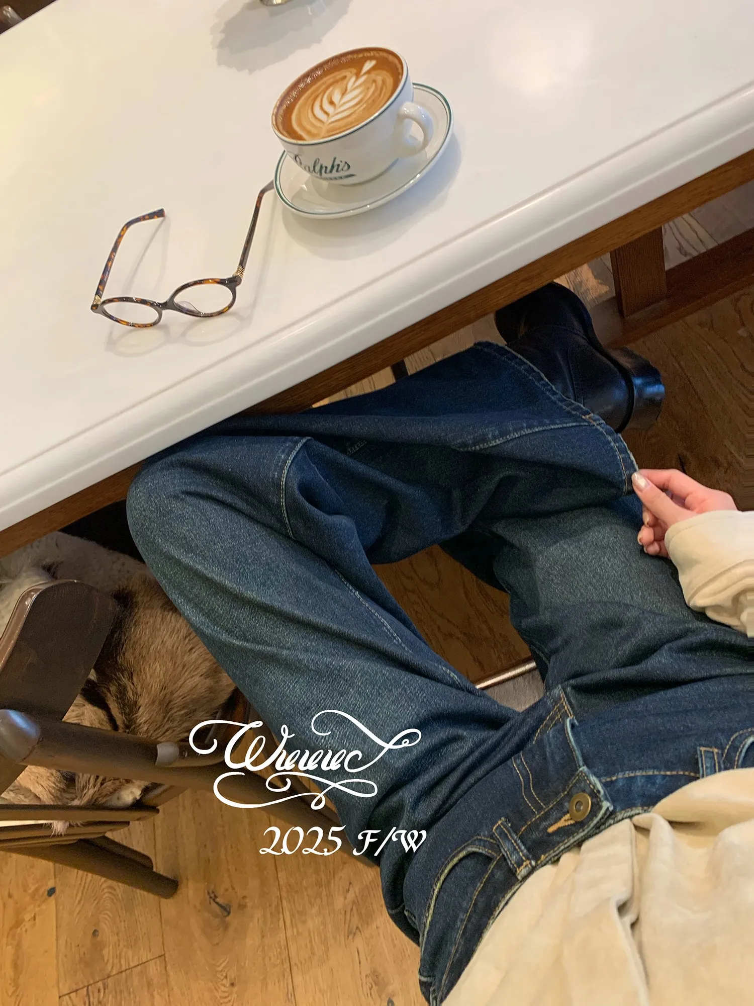 Винтажные джинсы Wuuus Paris Rong с высокой талией, прямые, свободные, широкие брюки для женщин, темно-синие, осенне-зимние, хлопковые
Винтажные джинсы Wuuus Paris Rong с высокой талией, прямые, свободные, широкие брюки для женщин, темно-синие, осенне-зимние, хлопковые