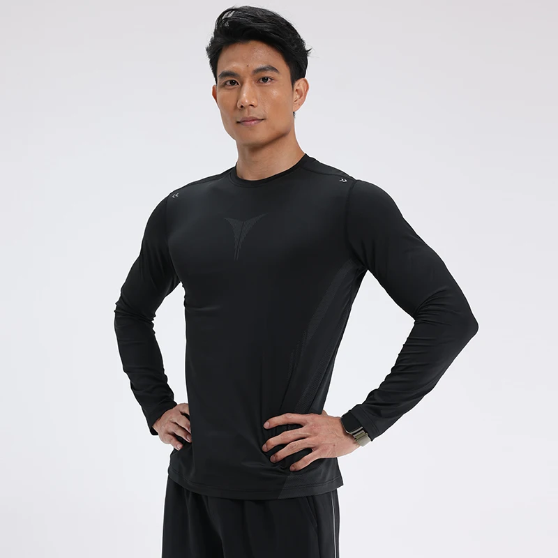 Quick Dry Men Long Sleeve T-shirt Running Sport Shirt Gym Clothing Fitness Training Sportswear Black Jogging Tshirt
Quick Dry Men Long Sleeve T-shirt Running Sport Shirt Gym Clothing Fitness Training Sportswear Black Jogging Tshirt