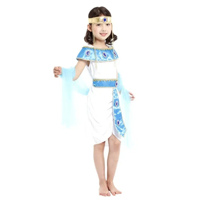 Girls Cleopatra Cosplay Children Halloween Egyptian Princess Queen Costume Holiday Party Stage Show Masquerade Party Dress New
Girls Cleopatra Cosplay Children Halloween Egyptian Princess Queen Costume Holiday Party Stage Show Masquerade Party Dress New