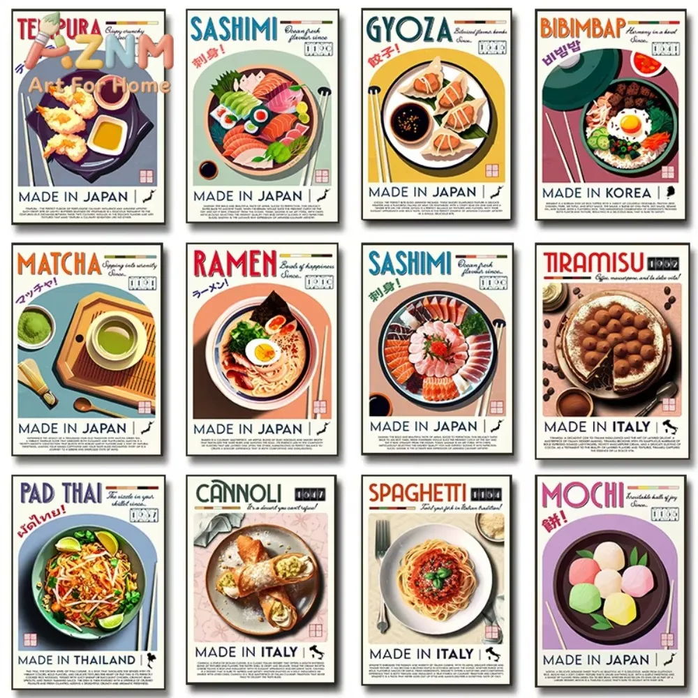 1pc Modern National Cuisine Posters Dim Sum Tiramisu Tiramisu Recipes Art Canvas Painting Wall Pictures Home Kitchen Decor
1pc Modern National Cuisine Posters Dim Sum Tiramisu Tiramisu Recipes Art Canvas Painting Wall Pictures Home Kitchen Decor