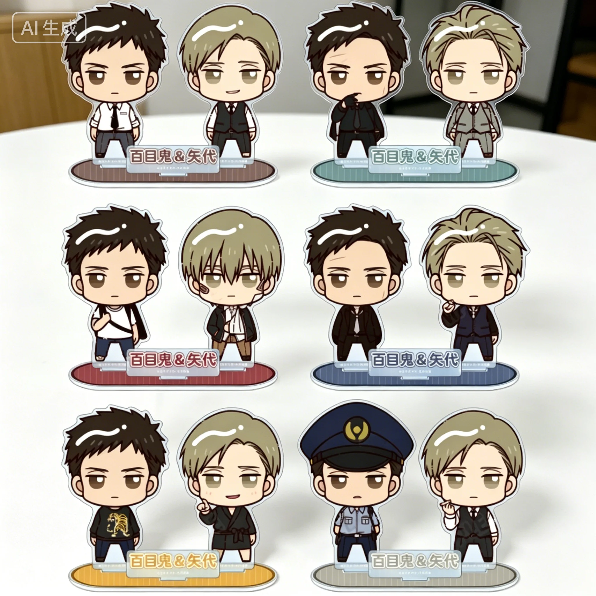 BL Twittering Birds Never Fly Doumeki Chikara Yashiro Q-style obedient standing series Acrylic Stand Model Plate Keychains
BL Twittering Birds Never Fly Doumeki Chikara Yashiro Q-style obedient standing series Acrylic Stand Model Plate Keychains