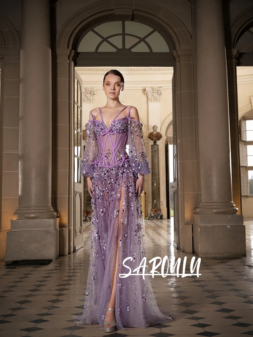 Фантазийное фиолетовое вечернее платье из фатина с блестками, с открытыми плечами, для выпускного вечера, сексуальное романтичное корсетное платье на заказ для банкета с высоким разрезом
Фантазийное фиолетовое вечернее платье из фатина с блестками, с открытыми плечами, для выпускного вечера, сексуальное романтичное корсетное платье на заказ для банкета с высоким разрезом