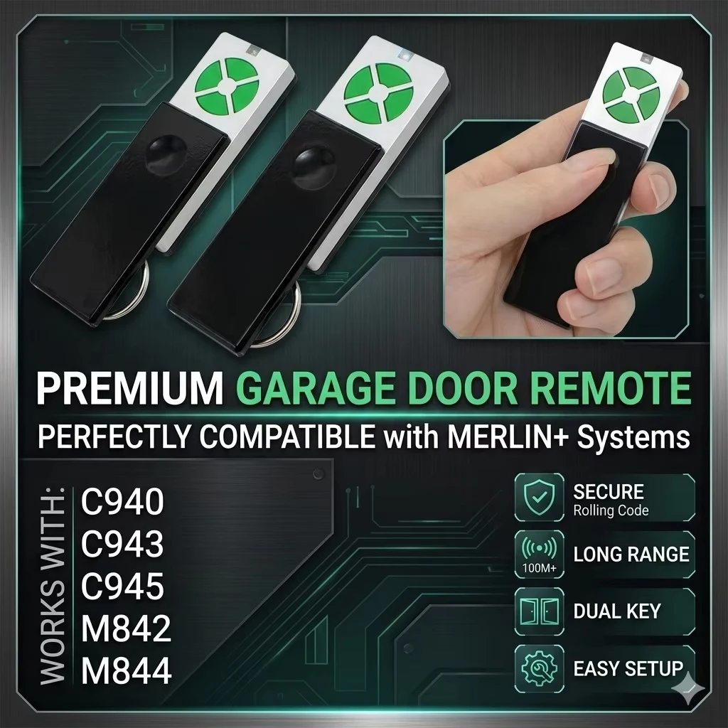 for MERLIN2.0 E940M E943M E945M C940 C943 C945 M842 M844 Garage Door Remote Control
for MERLIN2.0 E940M E943M E945M C940 C943 C945 M842 M844 Garage Door Remote Control