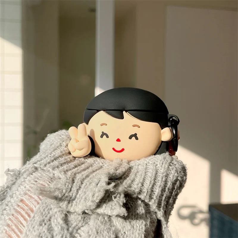 For AirPods Pro 2 INS Cute Happy girl 3D Earpods Case For Apple AirPods 1 2 3 4 Pro Earphone Headset Soft Silicone Cover student
For AirPods Pro 2 INS Cute Happy girl 3D Earpods Case For Apple AirPods 1 2 3 4 Pro Earphone Headset Soft Silicone Cover student
