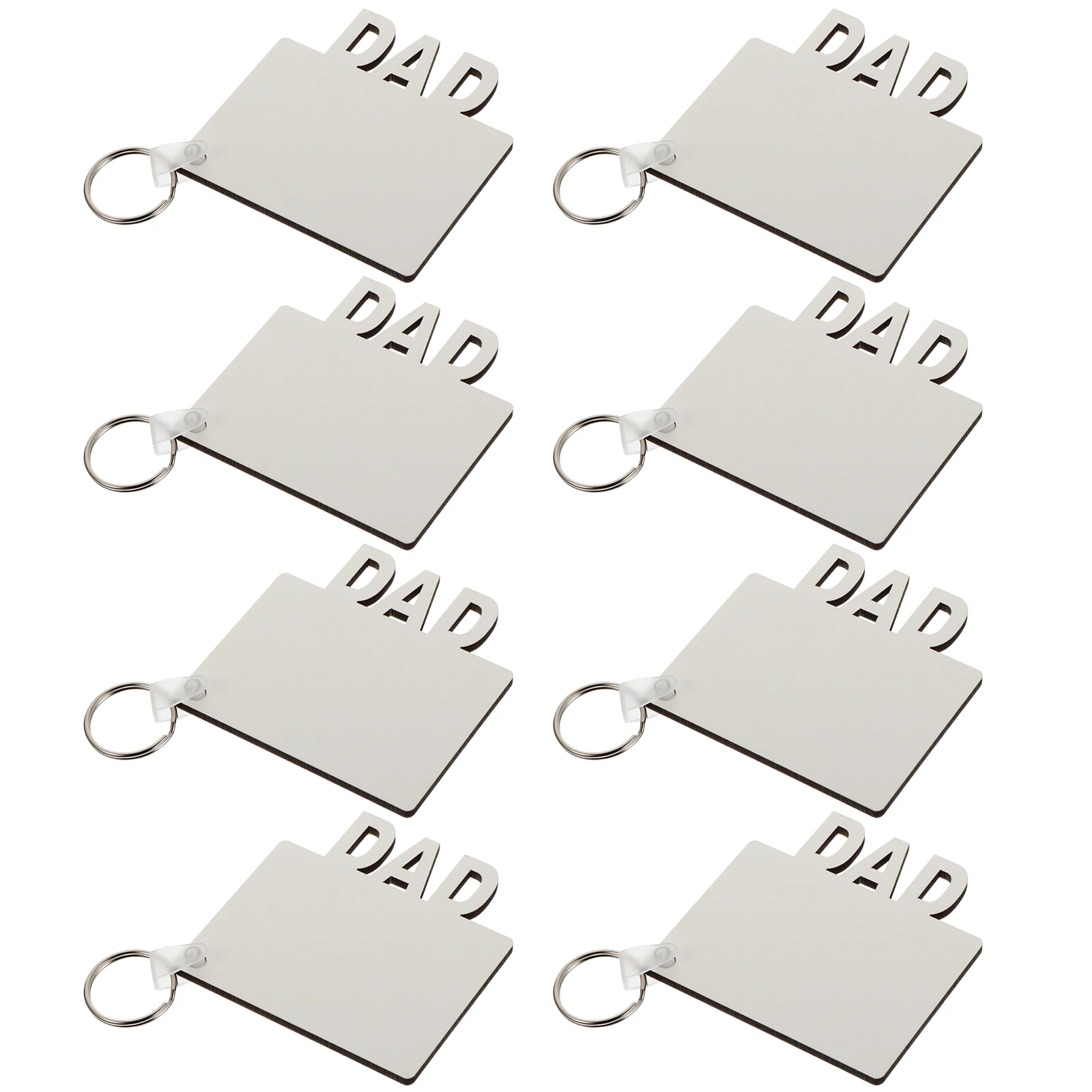 8pcs Wooden Keychain Sublimation Blanks Photo Transfer Accessories Dad Craft Supplies DIY Gifts Jewelry Making
8pcs Wooden Keychain Sublimation Blanks Photo Transfer Accessories Dad Craft Supplies DIY Gifts Jewelry Making