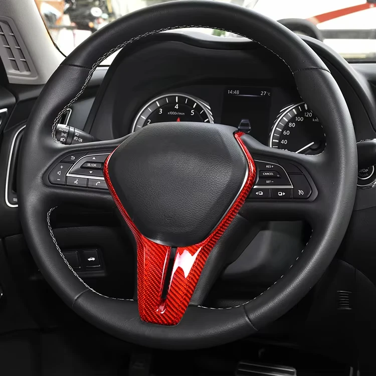 Carbon Auto Real Carbon Fiber Car Interior Accessories Steering Wheel Trim Decoration for Infiniti Q50
Carbon Auto Real Carbon Fiber Car Interior Accessories Steering Wheel Trim Decoration for Infiniti Q50