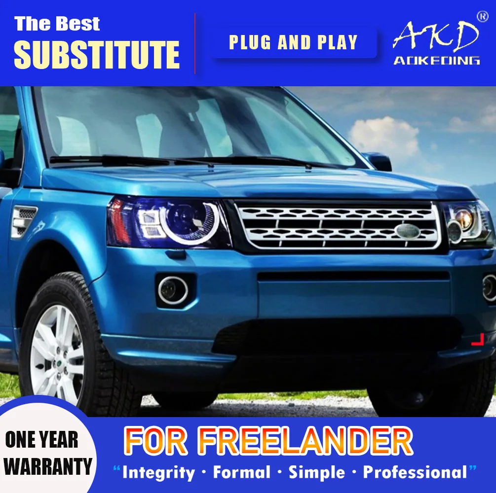 AKD Head Lamp for Freelander LED Headlight 2005-2012 Headlights Freelander 2 DRL Turn Signal High Beam Angel Eye Projector Lens
AKD Head Lamp for Freelander LED Headlight 2005-2012 Headlights Freelander 2 DRL Turn Signal High Beam Angel Eye Projector Lens