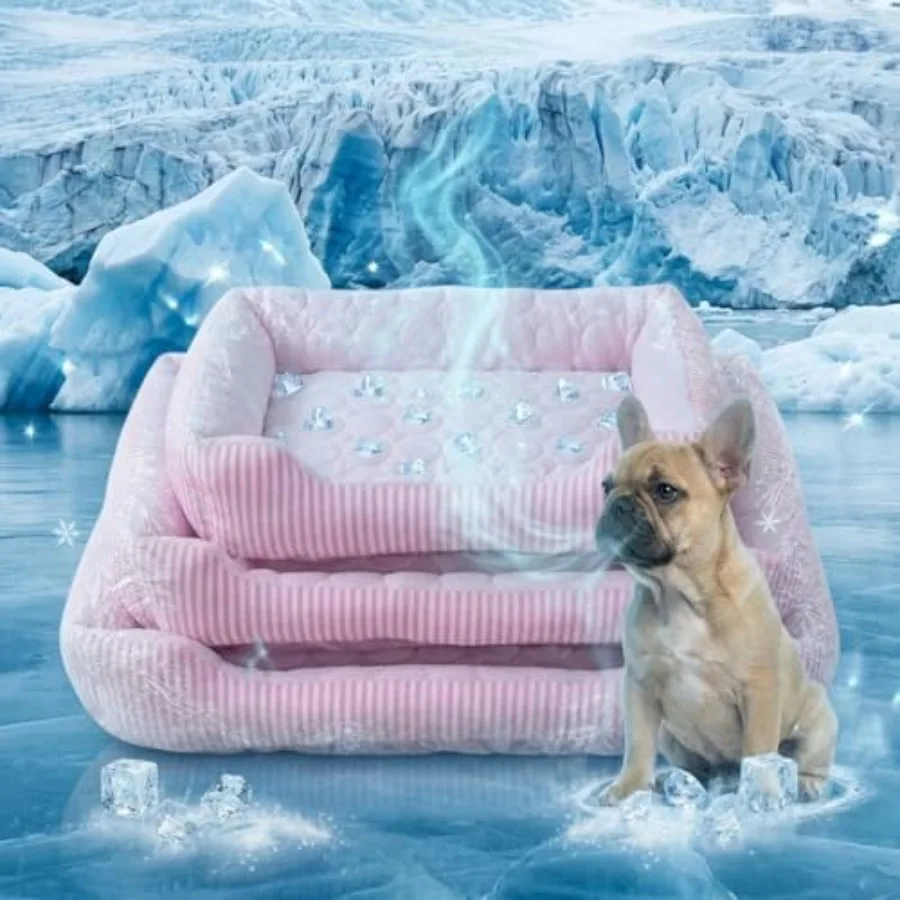 Cooling Dog Bed for Dogs Breathable Dog Cooling Mat with Self Cooling Ice Silk Fabric Washable Summer Pet Bed for Indoor Outdoo
Cooling Dog Bed for Dogs Breathable Dog Cooling Mat with Self Cooling Ice Silk Fabric Washable Summer Pet Bed for Indoor Outdoo